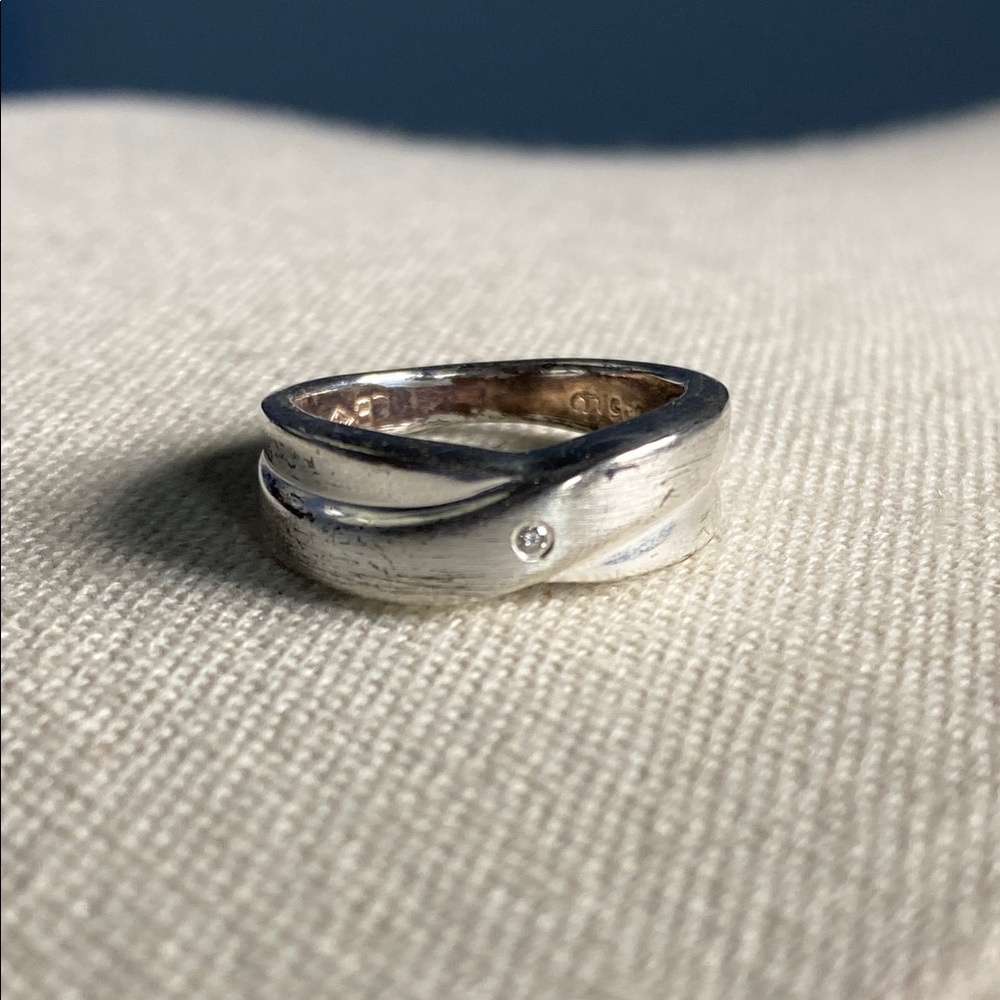 Natural Diamond Sterling Silver Ring (7)
